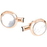 These cufflinks from Montblanc are made from stainless steel.