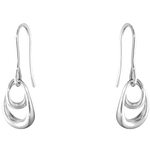 These are the Georg Jensen Sterling Silver Offspring Earrings.