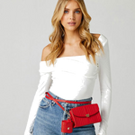 wolf 1834 red mimi cross body bag with wristlet model