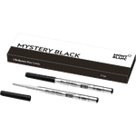 Montblanc single mystery black fine ballpoint refill.
