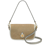 The Bathurst Mews Natural Raffia Small Flapover Cross Body Bag by Radley.
