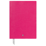 The Montblanc fine stationery pink A5 lined notebook.
