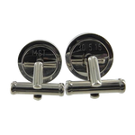 Personalised Montblanc Cufflinks with a special date and name.