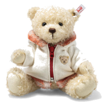 This is Mila the Teddy Bear in a Winter Jacket designed by Steiff.