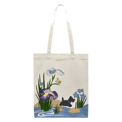 rhs floral canvas grab bag medium tote 1