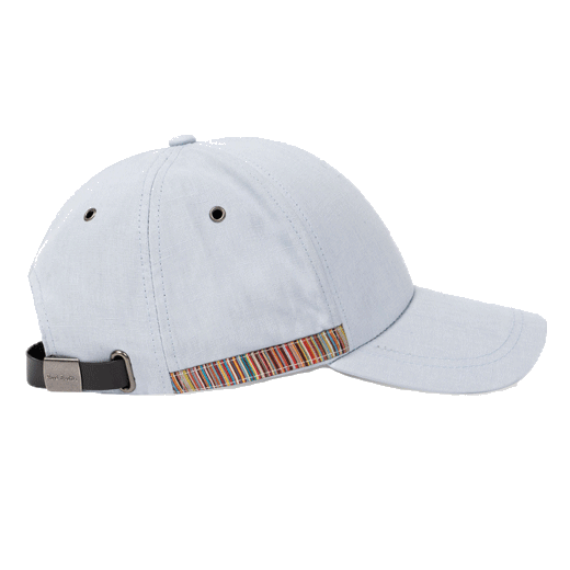sky blue linen cap