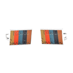 Paul Smith 'Artist Stripe' Logo Cufflinks