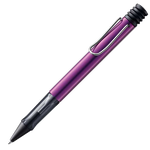 The LAMY AL-Star ballpoint pen is made from aluminium and comes in a lilac colour.