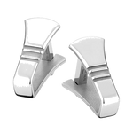 These cufflinks from Montblanc are made from stainless steel.