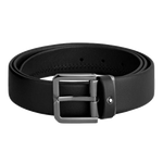 montblanc ruthenium buckle black belt 1