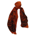 This Paul Smith stylish scarf is made with a leopard pattern on the front.