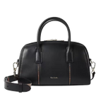 The Black Leather Small 'Boston' Bag by Paul Smith.