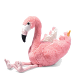 This is Soft Cuddly Friends Jill the Flamingo designed by Steiff.