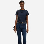 The Denim Quilted Shoulder Bag with Double 'B' Monogram by BOSS.