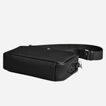 Base of the Black Grained Leather Cross Body Bag.