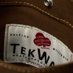 The weather-resistant TekWax® cloth from British Millerain patch inside the Paul Smith Khaki 'Floral Street' Organic Cotton Blend Canvas Musette Bag.