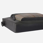 The base of the Men's Folio with 'Signature Stripe' Coated Canvas Pocket.