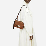The Belsize Toffee Brown Leather Small Flapover Shoulder Bag by Radley.