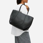 The Compton Black Medium Zip Top Shoulder Bag by Radley.