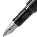 montblanc black cosmos starwalker fountain pen nib