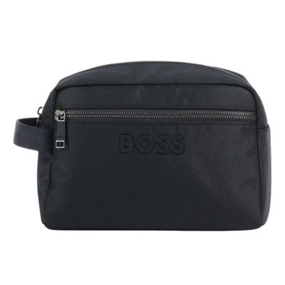 1 boss catch 3.0 navy blue washbag with signature stripes 50529212 01 405