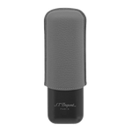 This Matte Black & Graphite Double Cigar Case by S. T. Dupont can fit cigars up to 23 cm maximum.