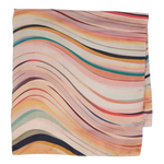 Paul Smith's Dusky Swirl Squared Silk Twill Scarf has hand-rolled edges to give a luxurious finish and is soft to the touch.