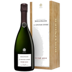 La Grande Année 2014 75cl Rosé Champagne with its Bollinger gift box.