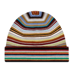 This Paul Smith Men's Merino Wool 'Signature Stripe' Beanie Hat is dry clean only so you would need to be super careful as the wool can be delicate.