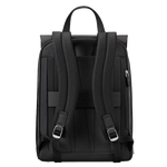 Samsonite's Zalia 3.0 Black Backpack with Flap 14.1" has padded shoulder straps that are adjustable, a top grab handle, and multiple compartments.