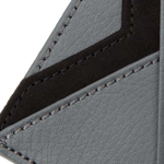 wolf grey black howard card holder close