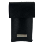 The Hugo Boss brand name has been engraved onto a metal plaque on the front.