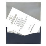 The inside compartment of the Georg Jensen Business Card Holder.