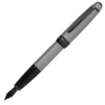 This Cross Bailey Matte Gunmetal Fountain Pen has shiny black trims to contrast the matte grey body.
