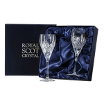 This set of two Edinburgh 2 x 25cl Wine Glasses by Royal Scot Crystal comes in this new shape.