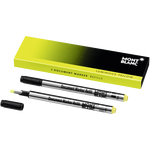 Montblanc pack of 2 luminous yellow document marker refills.