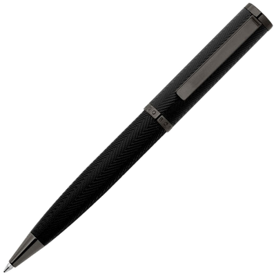hugo boss gun formation herringbone ballpoint pen