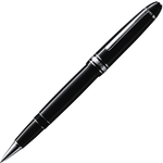 Montblanc Meisterstuck le grand platinum plated rollerball pen.