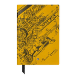 Montblanc's Enzo Ferrari Great Characters #146 SE Yellow Lined Notebook comes with a black grosgrain ribbon bookmark.