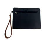 This Paul Smith Wallet pouch comes with a zipped pocket on the front.