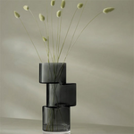 lsa signature tier slate grey medium vase lifestyle