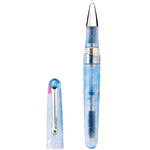 montegrappa elmo ambiente ocean rollerball pen cap off