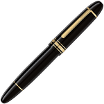 montblanc mst 149 calligraphy curved nib fountin pen cap on