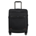 Samsonite's Pro-DLX 6 Spinner Expandable Cabin Case, 55 cm has 4 spinner wheels and exterior organisation.