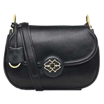 This Radley ladies handbag is made from a black smooth leather material.