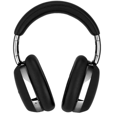 montblanc black mb 01 smart travel over ear headphones front