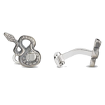 Montblanc's Legend of Zodiacs Silver Snake Cufflinks are in celebration of the Asian year of the snake and comes in an intricate snake design.