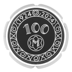 These Montblanc Meisterstück 100 Years Stainless Steel Cufflinks are inspired by the fountain pen nibs and have a black lacquer inlay with polished silver.