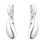 Sterling Silver Reflect Earrings designed by Georg Jensen.