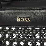 4 boss sandy black faux leather woven mini tote bag 50541759 01 001